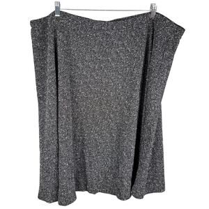 Soft by Avenue Skirt 30/32 Stretch Black White A-Line New